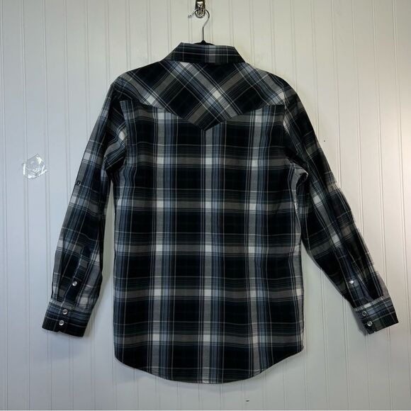 COEVALS CLUB Men's Western Pearl Snap Button Up Casual Cowboy Long Sleeve size S - Picture 12 of 13